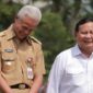 Menhan Prabowo Subianto dan Gubernur Jawa Tengah Ganjar Pranowo mendampingi Presiden Joko Widodo. (Dok. Tim Media Prabowo Subianto)
