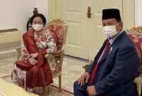 Ketua Umum Partai Gerindra Prabowo Subianto bersama Ketua Umum PDI Perjuangan Megawati Soekarnoputri. (Instagram.com/@presidenmegawati)

