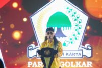 Pendakwah Gus Miftah ketika berkesempatan memberikan Tausiyah saat HUT Partai Golkar ke-59 yang dihelat di Kantor DPP Partai Golkar, Jakarta Barat, Senin (6/11/2023).  (Instagram.com/@golkar.indonesia)