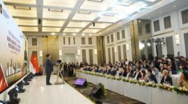 Menteri Pertahanan Prabowo Subianto di acara Kadin-Zhejiang Welcoming Gala Dinner yang digelar di Jakarta. (Dok Tim Media Prabowo Subianto)