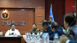 Calon presiden nomor urut 2 Prabowo Subianto memenuhi undangan Persatuan Wartawan Indonesia (PWI) Pusat. (Dok. Tim Media Prabowo)