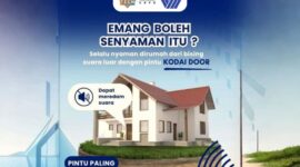 KODAI DOOR sebuah inovasi terdepan dari PT Graha Sentra Artha, kembali hadir di ajang bergengsi Indo Build Tech 2024 di Hall 5 Booth 5-B-7 berlangsung dari tanggal 12 hingga 16 Juni 2024 di ICE BSD. (10/6/24)